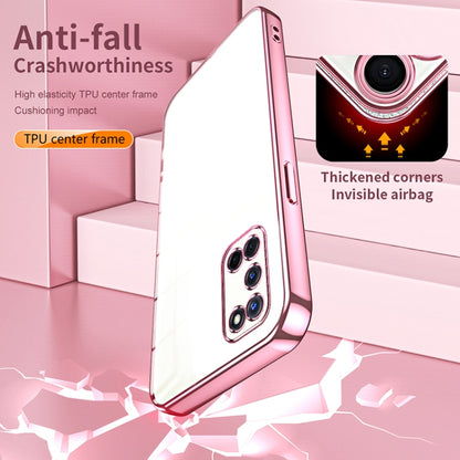 For OPPO A52 / A72 / A92 Transparent Plating Fine Hole Phone Case(Purple) by buy2fix