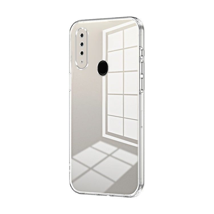 For OPPO A8 / A31 2020 Transparent Plating Fine Hole Phone Case(Transparent) by buy2fix