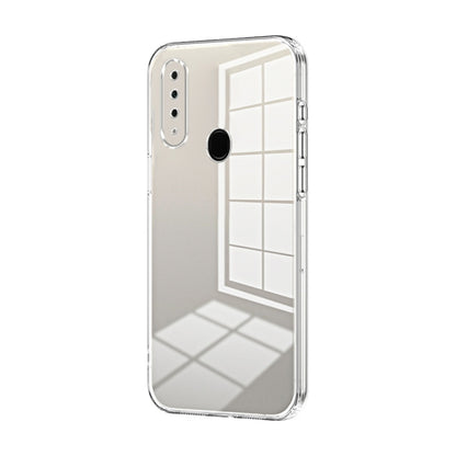 For OPPO A8 / A31 2020 Transparent Plating Fine Hole Phone Case(Transparent) by buy2fix