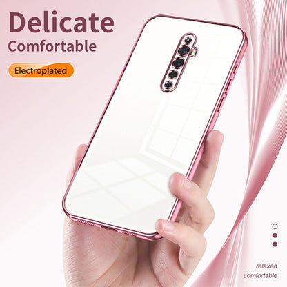 For OPPO Reno2 Z / Reno2 F Transparent Plating Fine Hole Phone Case(Purple) by buy2fix