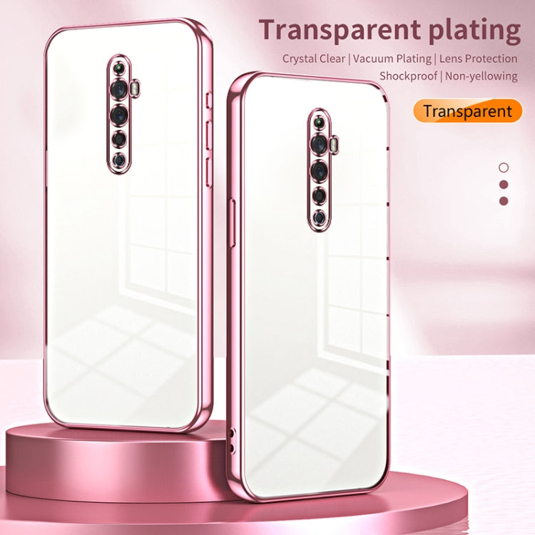 For OPPO Reno2 Z / Reno2 F Transparent Plating Fine Hole Phone Case(Gold) by buy2fix