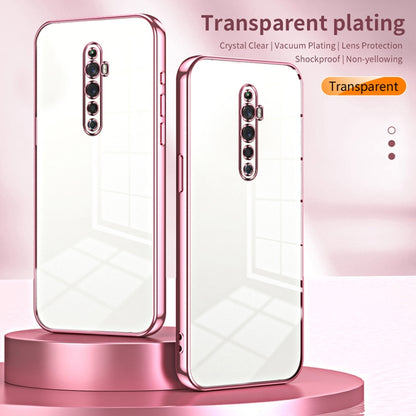 For OPPO Reno2 Z / Reno2 F Transparent Plating Fine Hole Phone Case(Transparent) by buy2fix