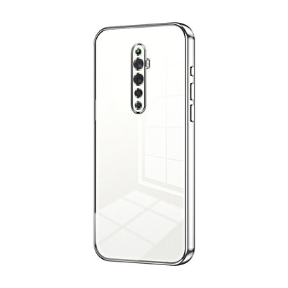 For OPPO Reno2 Z / Reno2 F Transparent Plating Fine Hole Phone Case(Silver) by buy2fix