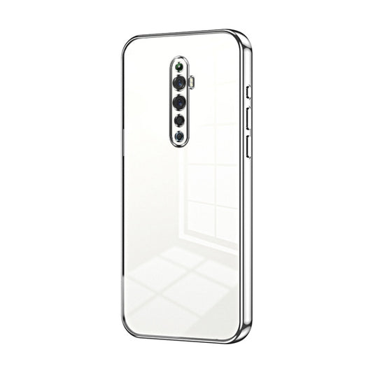 For OPPO Reno2 Z / Reno2 F Transparent Plating Fine Hole Phone Case(Silver) by buy2fix