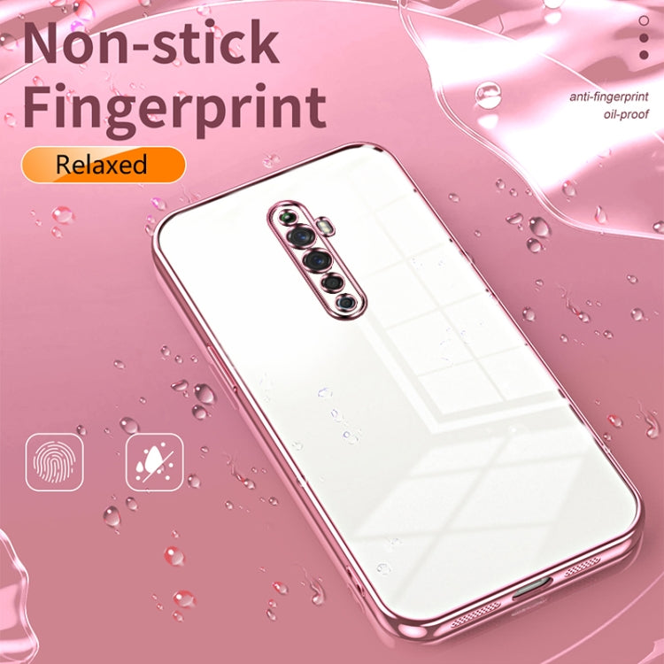 For OPPO Reno2 Z / Reno2 F Transparent Plating Fine Hole Phone Case(Silver) by buy2fix