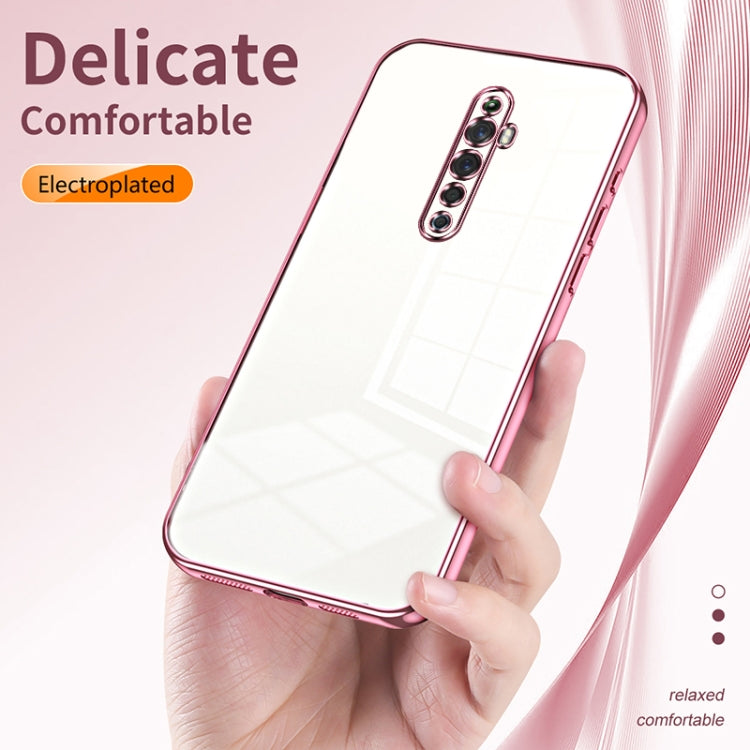 For OPPO Reno2 Z / Reno2 F Transparent Plating Fine Hole Phone Case(Silver) by buy2fix