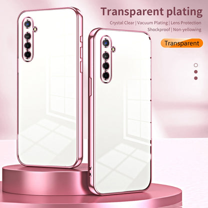 For OPPO K5 / Realme XT/XT 730G Transparent Plating Fine Hole Phone Case(Silver) by buy2fix