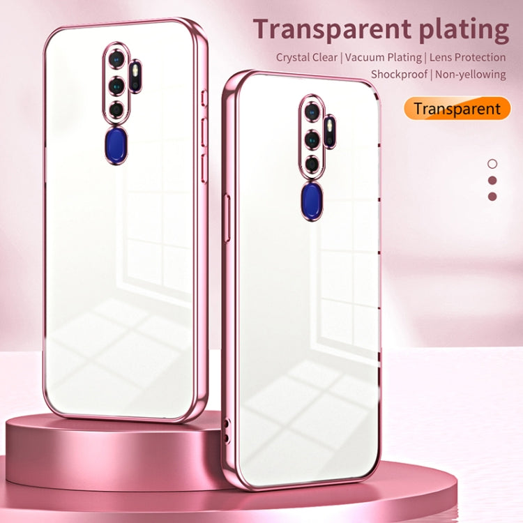 For OPPO A11x / A9 2020 Transparent Plating Fine Hole Phone Case(Gold) by buy2fix