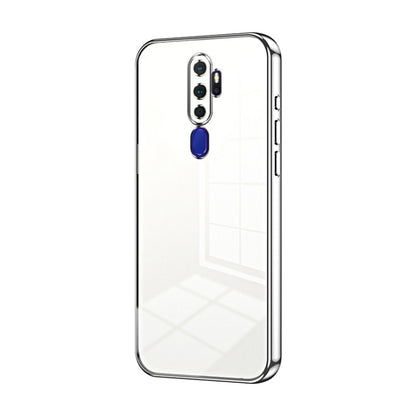 For OPPO A11x / A9 2020 Transparent Plating Fine Hole Phone Case(Silver) by buy2fix