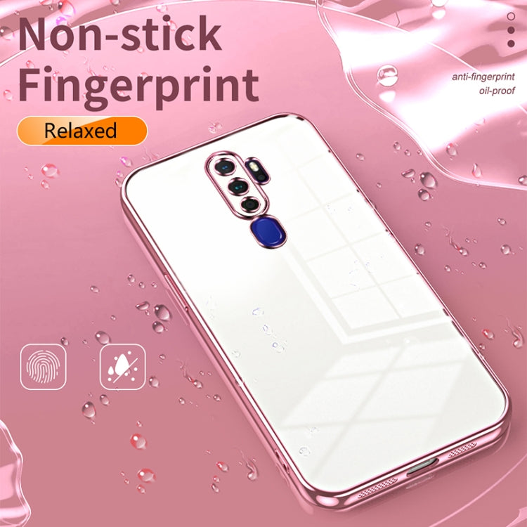 For OPPO A11x / A9 2020 Transparent Plating Fine Hole Phone Case(Silver) by buy2fix