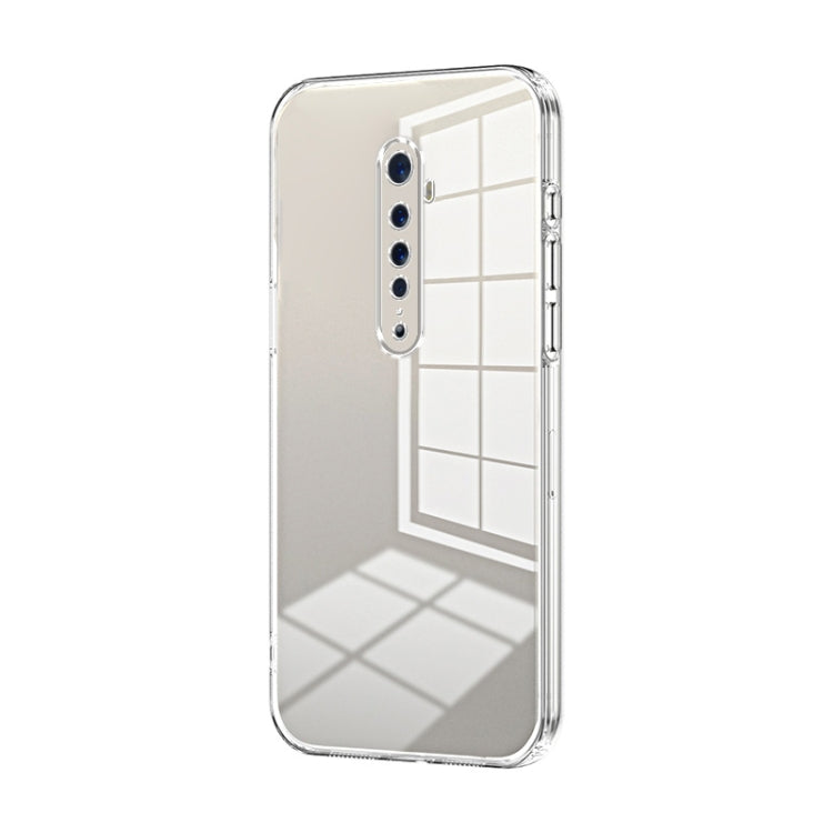 For OPPO Reno2 Transparent Plating Fine Hole Phone Case(Transparent) by buy2fix