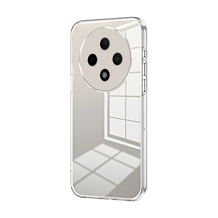 For OPPO A3 Pro Transparent Plating Fine Hole Phone Case(Transparent) by buy2fix