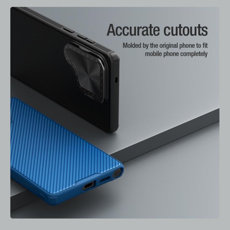 For Samsung Galaxy S25 Ultra 5G NILLKIN CamShield Prop PC Phone Case(Blue) - Galaxy S25 Ultra 5G Cases by NILLKIN | Online Shopping UK | buy2fix