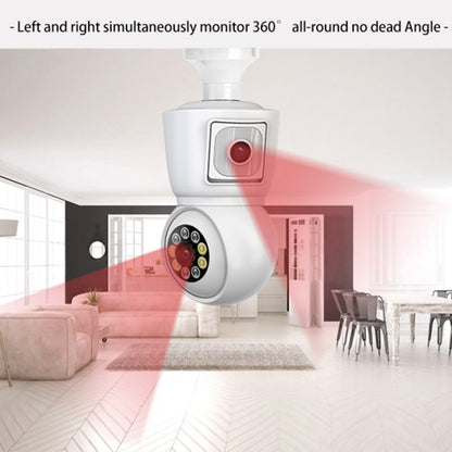 DP44 Bulb-type Motion Tracking Night Vision Smart Camera Supports Voice Intercom(White) by buy2fix