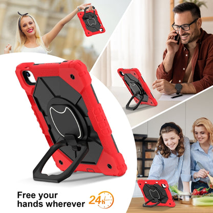 For iPad Air 11 2025 / 2024 Contrast Color Robot Silicone Hybrid PC Tablet Case(Red Black) - iPad Air 11 2025 / 2024 Cases by buy2fix | Online Shopping UK | buy2fix