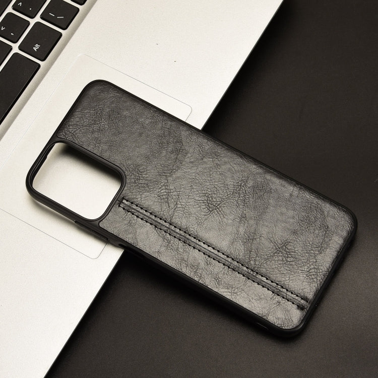 For Motorola Moto G Power 5G 2024 Cow Pattern Sewing Back Cover Phone Case(Black) by buy2fix