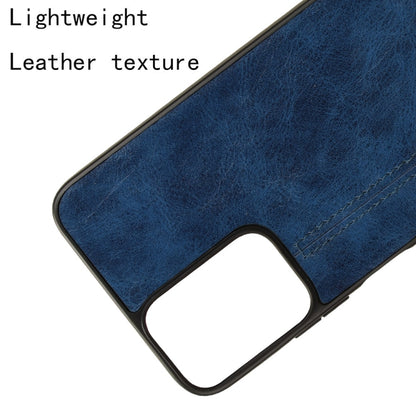 For Motorola Moto G Power 5G 2024 Cow Pattern Sewing Back Cover Phone Case(Blue) by buy2fix