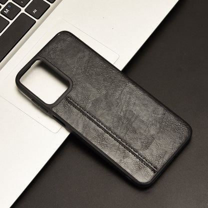 For Motorola Moto G Play 4G 2024 Cow Pattern Sewing Back Cover Phone Case(Black) by buy2fix