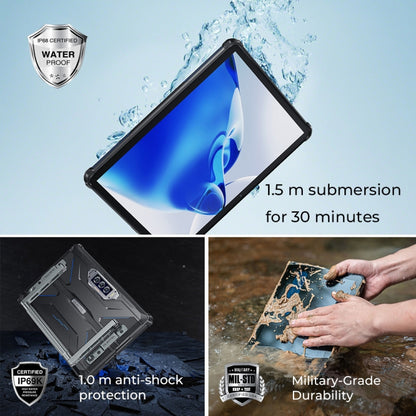 OUKITEL RT7 TITAN 5G Network IP68/IP69K Rugged Tablet, 12GB+256GB, 10.1 inch Android 13 MediaTek Dimensity 720 Octa Core Support Dual SIM, EU Plug(Blue) by OUKITEL