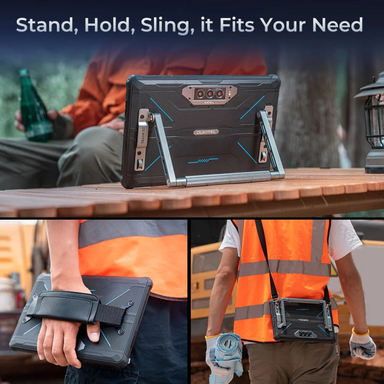 OUKITEL RT7 TITAN 5G Network IP68/IP69K Rugged Tablet, 12GB+256GB, 10.1 inch Android 13 MediaTek Dimensity 720 Octa Core Support Dual SIM, EU Plug(Blue) by OUKITEL