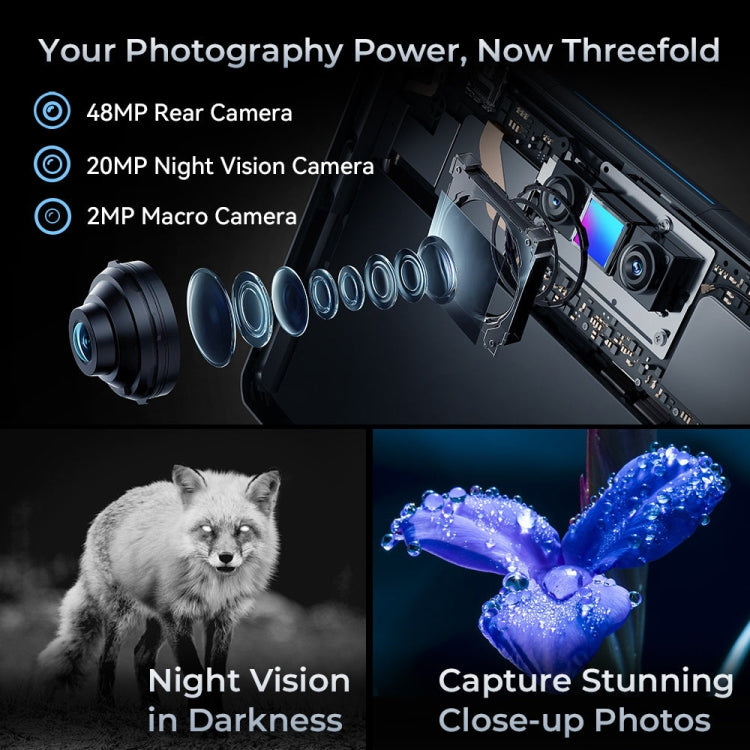 OUKITEL RT7 TITAN 5G Network IP68/IP69K Rugged Tablet, 12GB+256GB, 10.1 inch Android 13 MediaTek Dimensity 720 Octa Core Support Dual SIM, EU Plug(Black) by OUKITEL