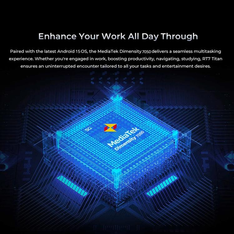 OUKITEL RT7 TITAN 5G Network IP68/IP69K Rugged Tablet, 12GB+256GB, 10.1 inch Android 13 MediaTek Dimensity 720 Octa Core Support Dual SIM, EU Plug(Blue) by OUKITEL