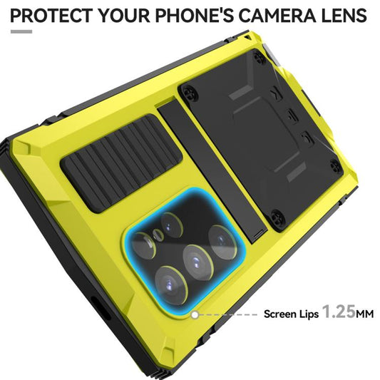 For Samsung Galaxy S25 Ultra 5G R-JUST Life Waterproof Dustproof Shockproof Phone Case(Yellow) - Galaxy S25 Ultra 5G Cases by R-JUST | Online Shopping UK | buy2fix