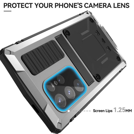 For Samsung Galaxy S25 Ultra 5G R-JUST Life Waterproof Dustproof Shockproof Phone Case(Silver) - Galaxy S25 Ultra 5G Cases by R-JUST | Online Shopping UK | buy2fix