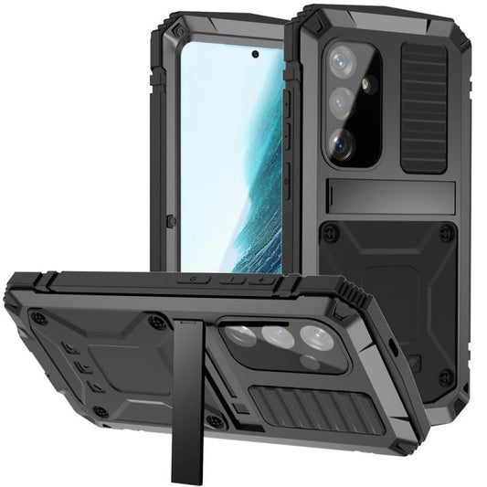 For Samsung Galaxy S25+ 5G R-JUST Life Waterproof Dustproof Shockproof Phone Case(Black) - Galaxy S25+ 5G Cases by R-JUST | Online Shopping UK | buy2fix