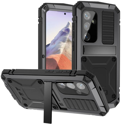For Samsung Galaxy S25 5G R-JUST Life Waterproof Dustproof Shockproof Phone Case(Black) - Galaxy S25 5G Cases by R-JUST | Online Shopping UK | buy2fix