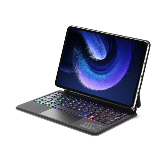For Xiaomi Pad 6 / Pad Pro M11P-B-M611 Magnetic Bluetooth Keyboard Leather Tablet Case(Black) - Xiaomi Keyboard by buy2fix | Online Shopping UK | buy2fix