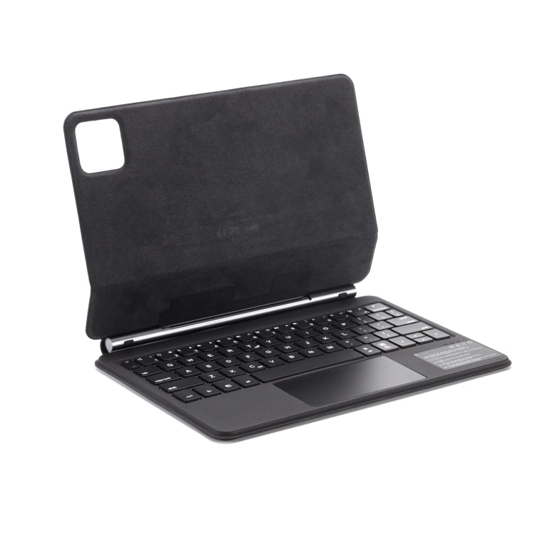 For Xiaomi Pad 6 / Pad Pro M11P-B-M611 Magnetic Bluetooth Keyboard Leather Tablet Case(Black) - Xiaomi Keyboard by buy2fix | Online Shopping UK | buy2fix