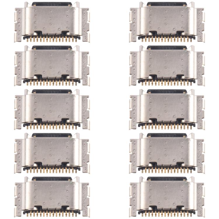 For Tecno Camon 18 CH6 10pcs Original Charging Port Connector - Single Tail Connector by buy2fix | Online Shopping UK | buy2fix