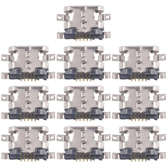 For Tecno Spark 7 KF6 10pcs Original Charging Port Connector - Single Tail Connector by buy2fix | Online Shopping UK | buy2fix