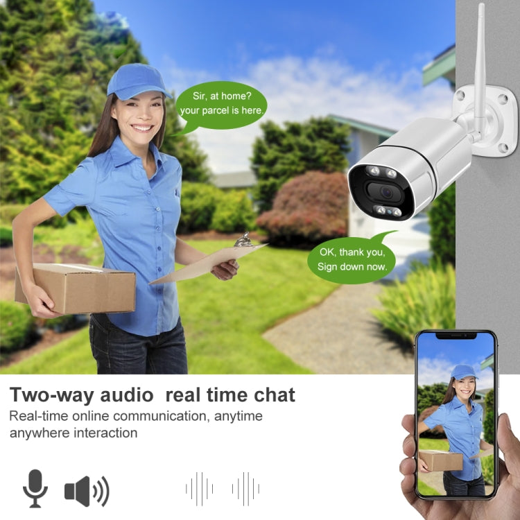 Q39 Motion Tracking Night Vision Smart Camera Supports Voice Intercom, Plug Type:US Plug(White) by buy2fix