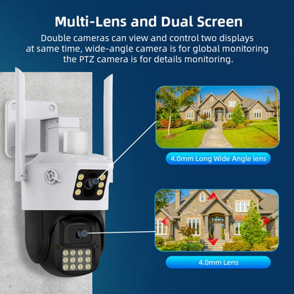 QX86 Motion Tracking Night Vision Smart Camera Supports Voice Intercom, Plug Type:US Plug(White) by buy2fix