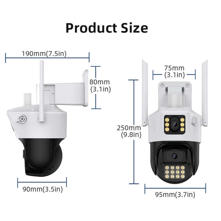 QX86 Motion Tracking Night Vision Smart Camera Supports Voice Intercom, Plug Type:AU Plug(White) by buy2fix