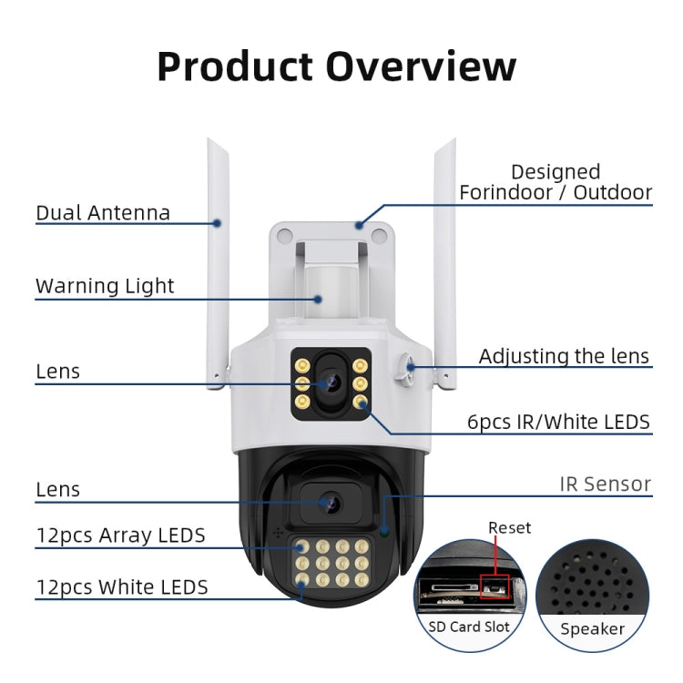 QX86 Motion Tracking Night Vision Smart Camera Supports Voice Intercom, Plug Type:UK Plug(White) by buy2fix