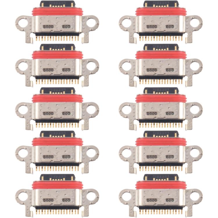 For OPPO Reno11 Pro 5G CPH2607 10pcs Original Charging Port Connector - Single Tail Connector by buy2fix | Online Shopping UK | buy2fix