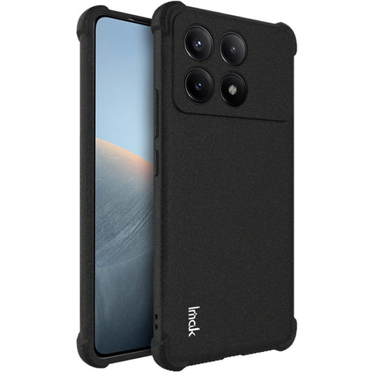 For Xiaomi Poco X6 Pro 5G/Redmi K70E 5G imak Shockproof Airbag TPU Phone Case(Matte Black) - Xiaomi Cases by imak | Online Shopping UK | buy2fix