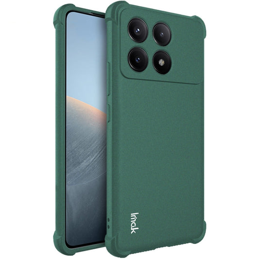 For Xiaomi Poco X6 Pro 5G/Redmi K70E 5G imak Shockproof Airbag TPU Phone Case(Matte Green) - Xiaomi Cases by imak | Online Shopping UK | buy2fix