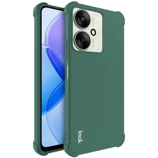 For Xiaomi Redmi 13C 5G/13R 5G imak Shockproof Airbag TPU Phone Case(Matte Green) - Xiaomi Cases by imak | Online Shopping UK | buy2fix