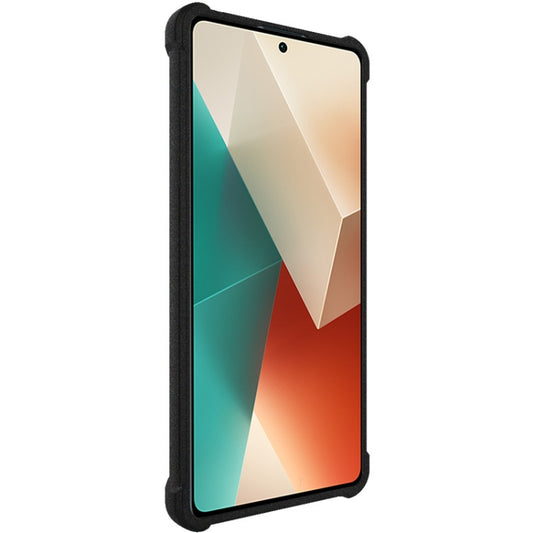 For Xiaomi Redmi Note 13 5G imak Shockproof Airbag TPU Phone Case(Matte Black) - Xiaomi Cases by imak | Online Shopping UK | buy2fix