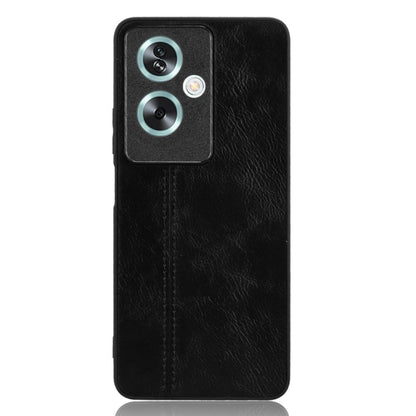 For OPPO A79 5G Cow Pattern Sewing Back Cover Phone Case(Black) by buy2fix