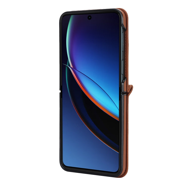 For Motorola Razr 40 Ultra Rhombic Texture Phone Case with Long & Short Lanyard(Wine Red) by buy2fix