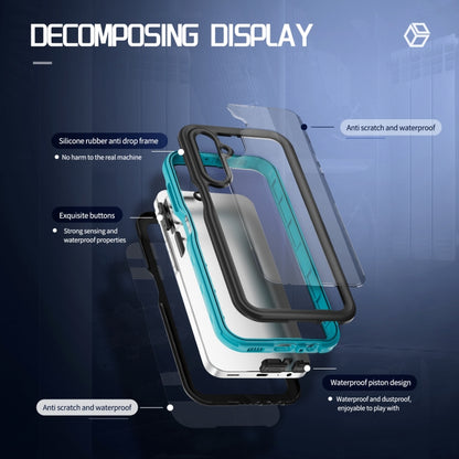 For Samsung Galaxy A15 5G RedPepper 360 Full Body Rugged IP68 Waterproof Phone Case(Blue) - Galaxy Phone Cases by RedPepper | Online Shopping UK | buy2fix