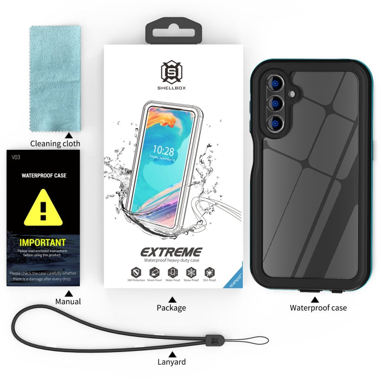 For Samsung Galaxy A15 5G RedPepper 360 Full Body Rugged IP68 Waterproof Phone Case(Blue) - Galaxy Phone Cases by RedPepper | Online Shopping UK | buy2fix
