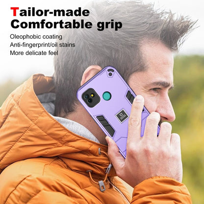 For Tecno Pop 5P 2 in 1 Shockproof Phone Case(Purple) by buy2fix