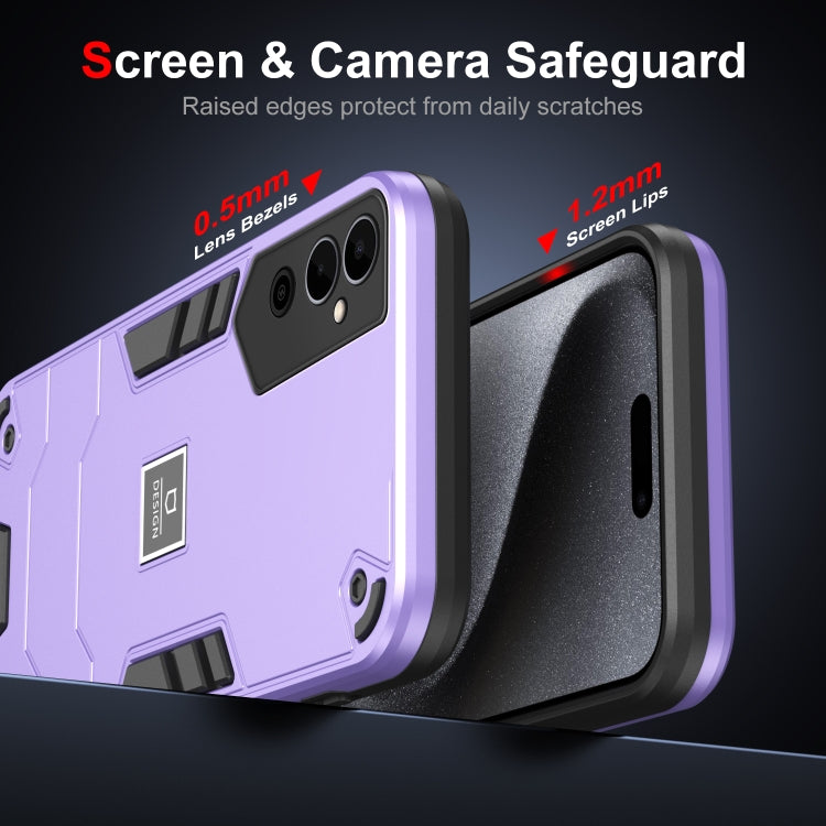 For Tecno Pova Neo 2 4G 2 in 1 Shockproof Phone Case(Purple) by buy2fix