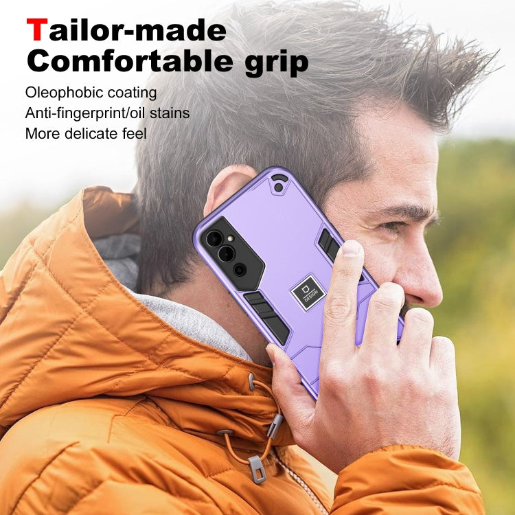 For Tecno Pova Neo 2 4G 2 in 1 Shockproof Phone Case(Purple) by buy2fix